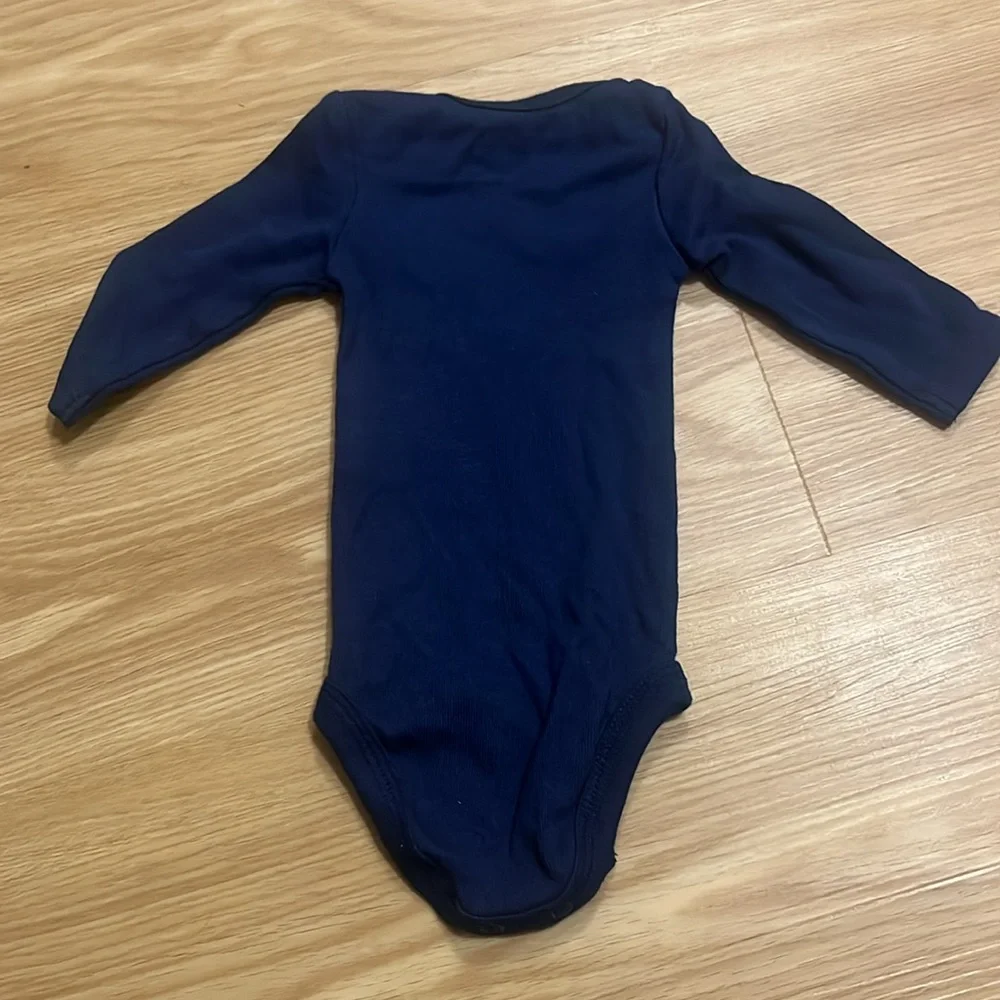 Carter's Navy and Brown Thanksgiving Football Two Piece Bodysuit Set Newborn‎